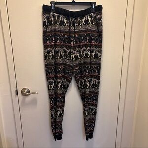 Hippie Rose Black and Pink Patterned Cropped Pants